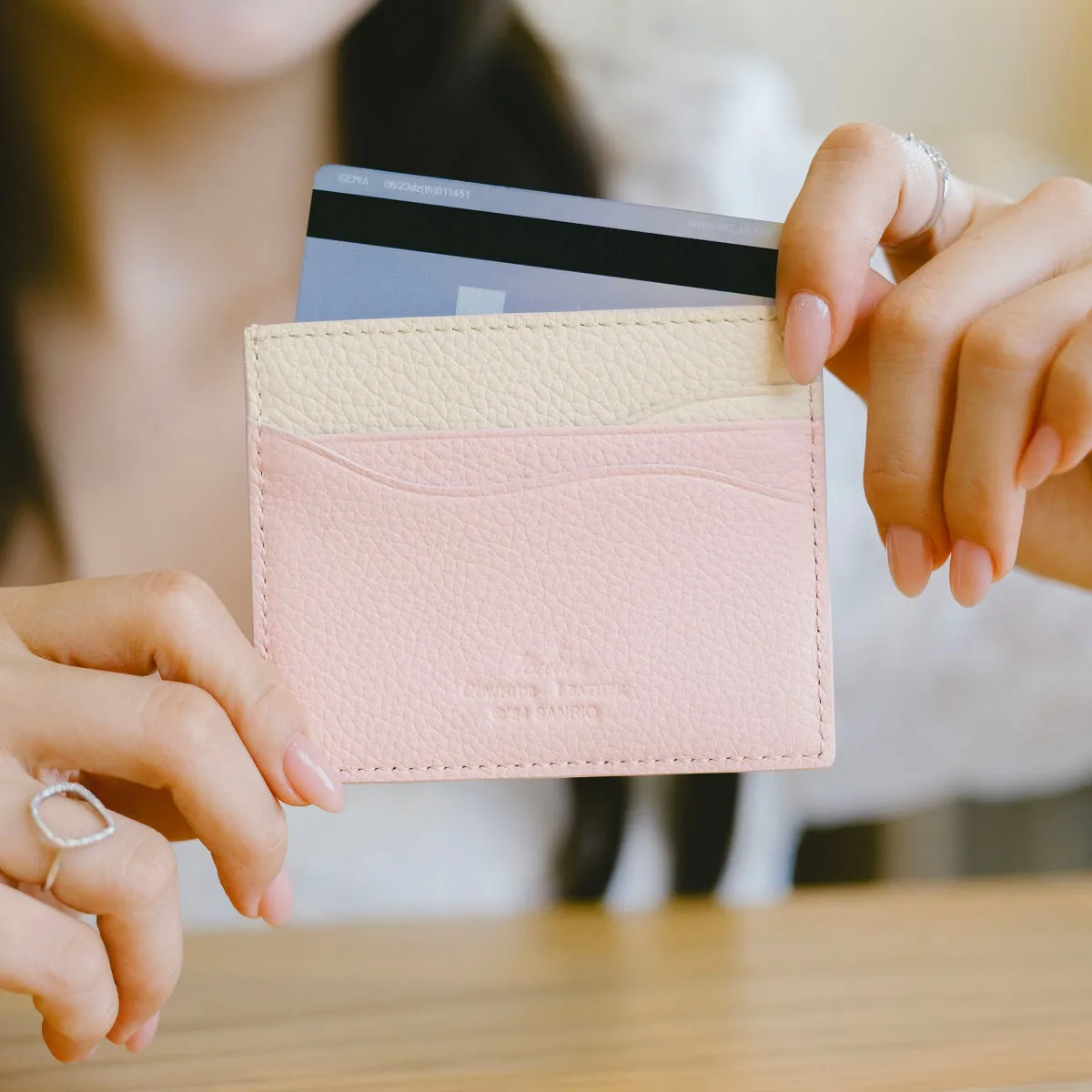 Samuel Ashley x Sanrio characters Leather Card Holder