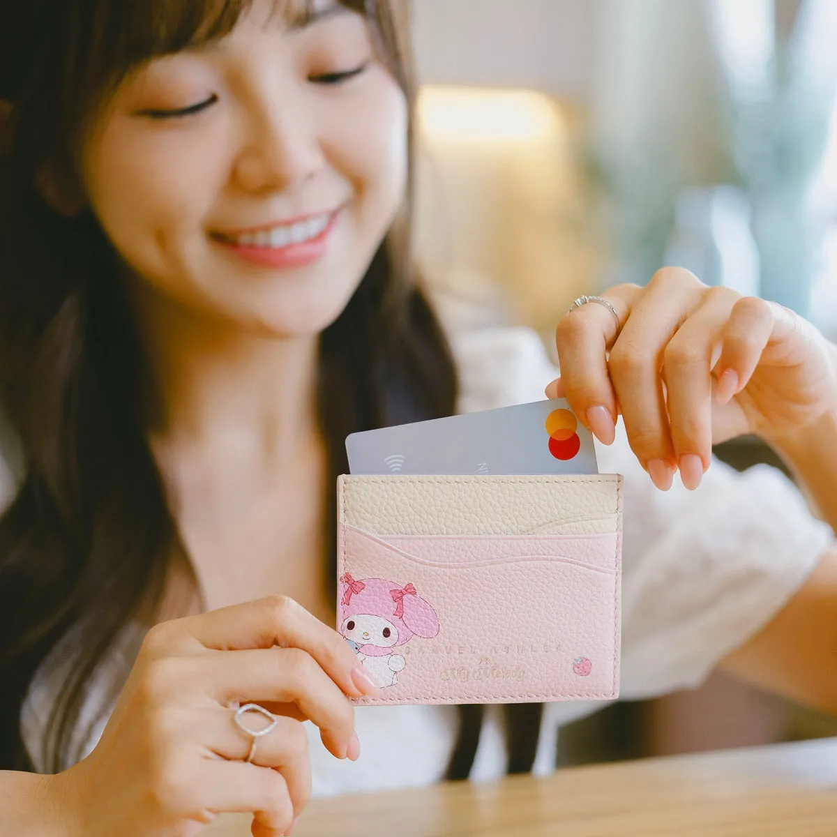 Samuel Ashley x Sanrio characters Leather Card Holder