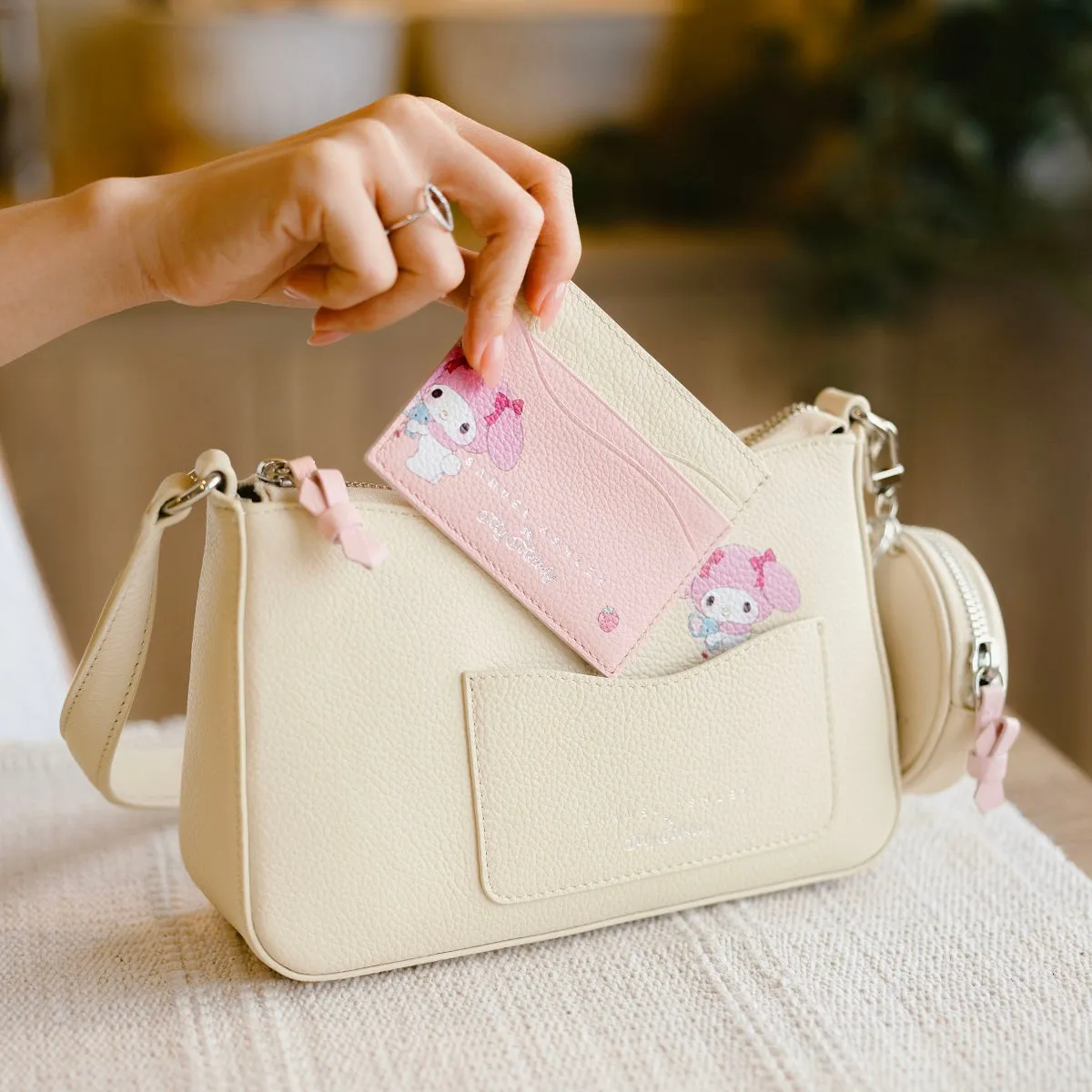 Samuel Ashley x Sanrio characters Leather Card Holder