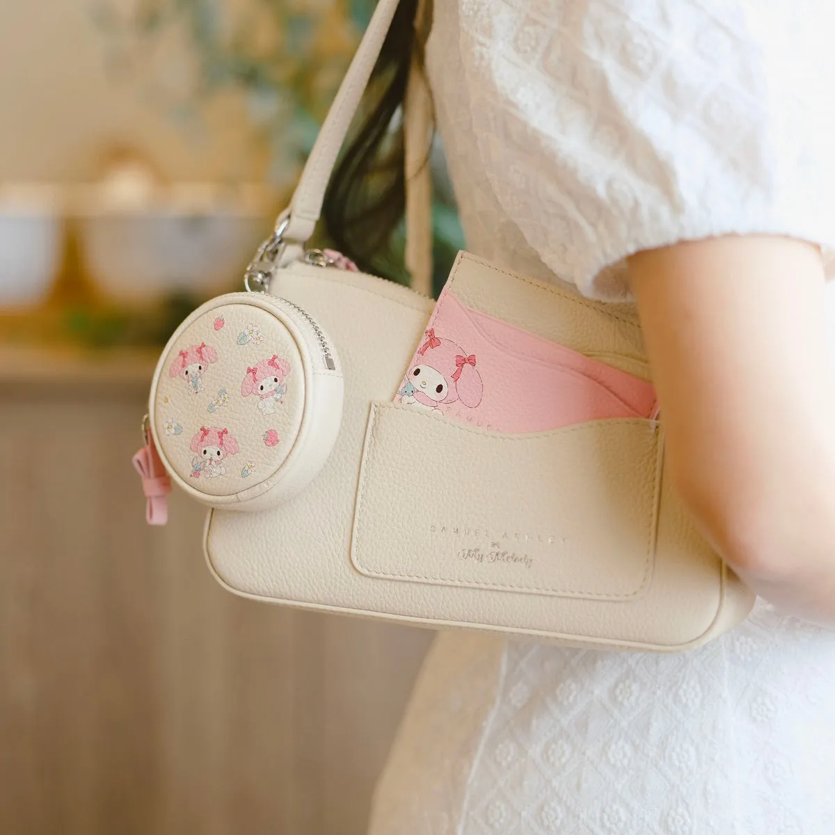 Samuel Ashley x Sanrio characters Leather Card Holder