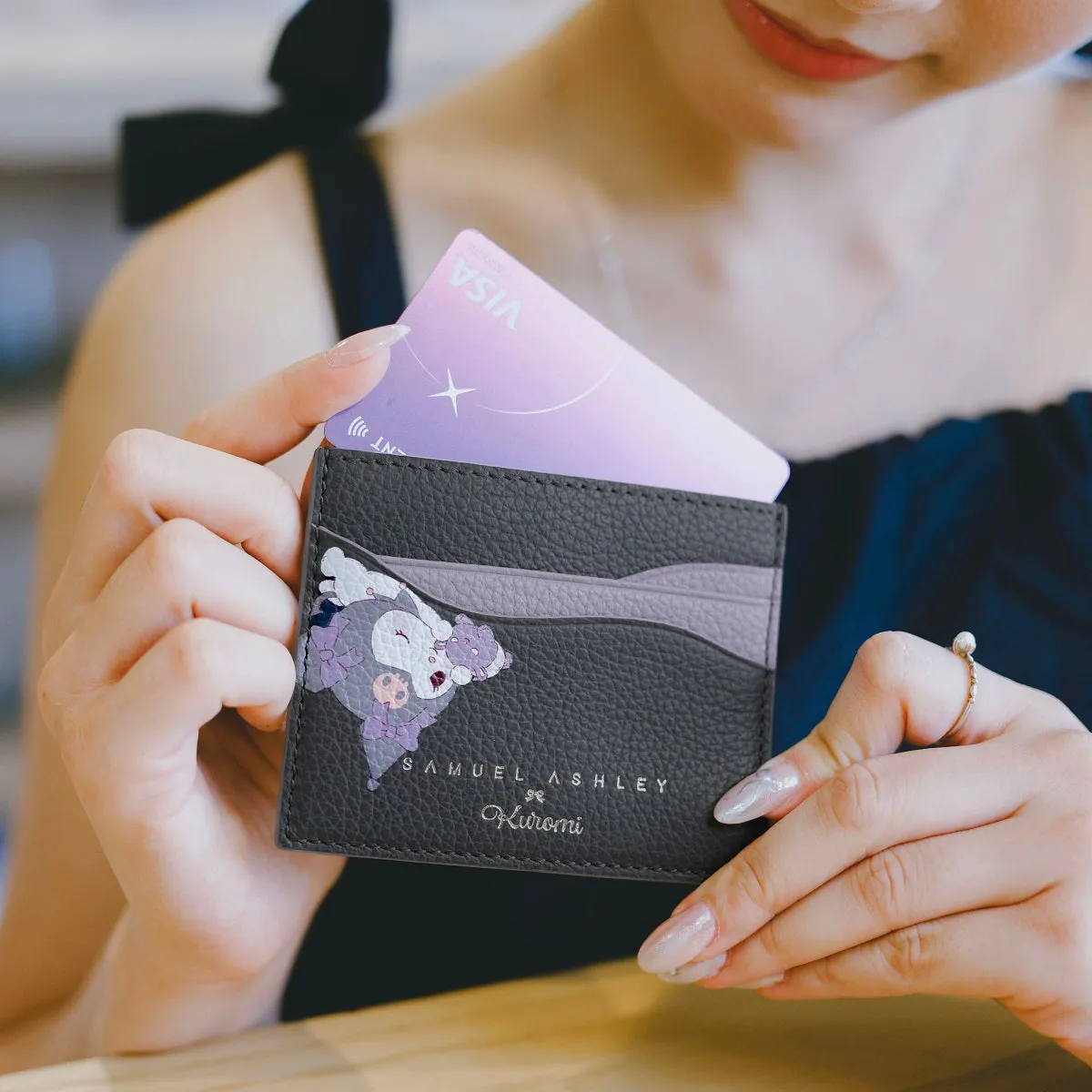 Samuel Ashley x Sanrio characters Leather Card Holder