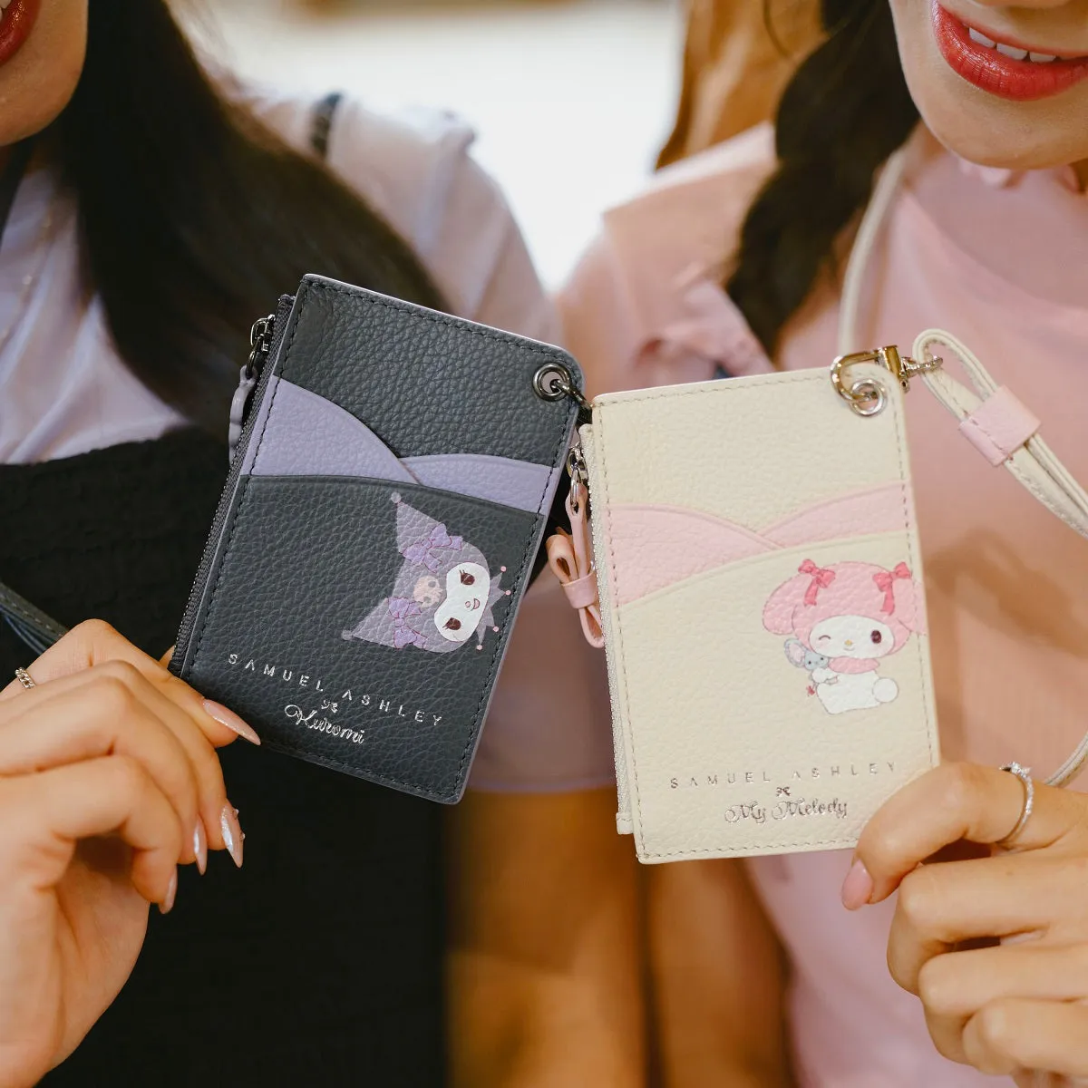 Samuel Ashley x Sanrio characters Leather ID Badge Holder