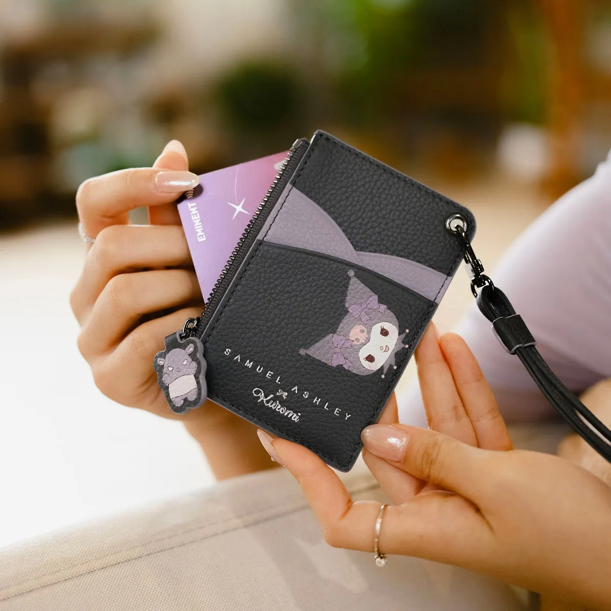 Samuel Ashley x Sanrio characters Leather ID Badge Holder
