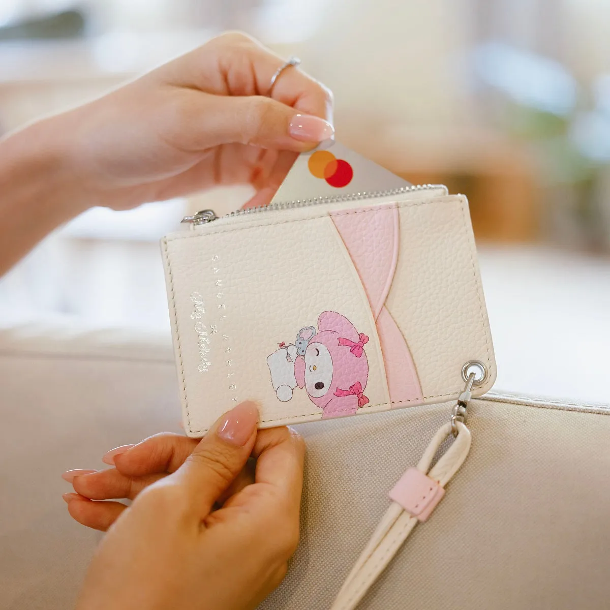Samuel Ashley x Sanrio characters Leather ID Badge Holder