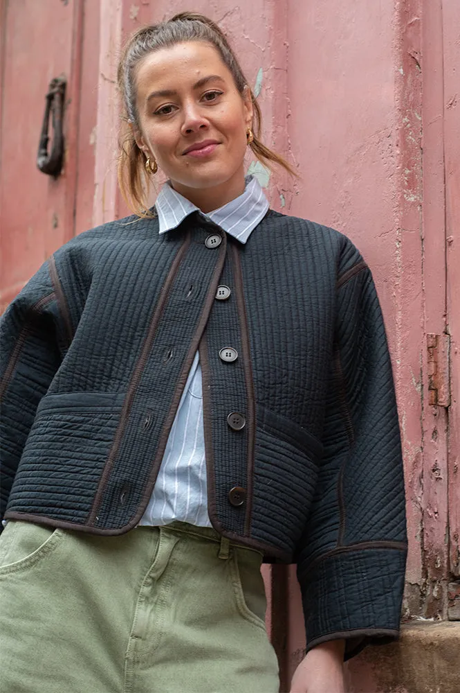 Soeur Patchouli Dark Slate Jacket