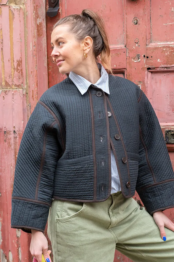 Soeur Patchouli Dark Slate Jacket