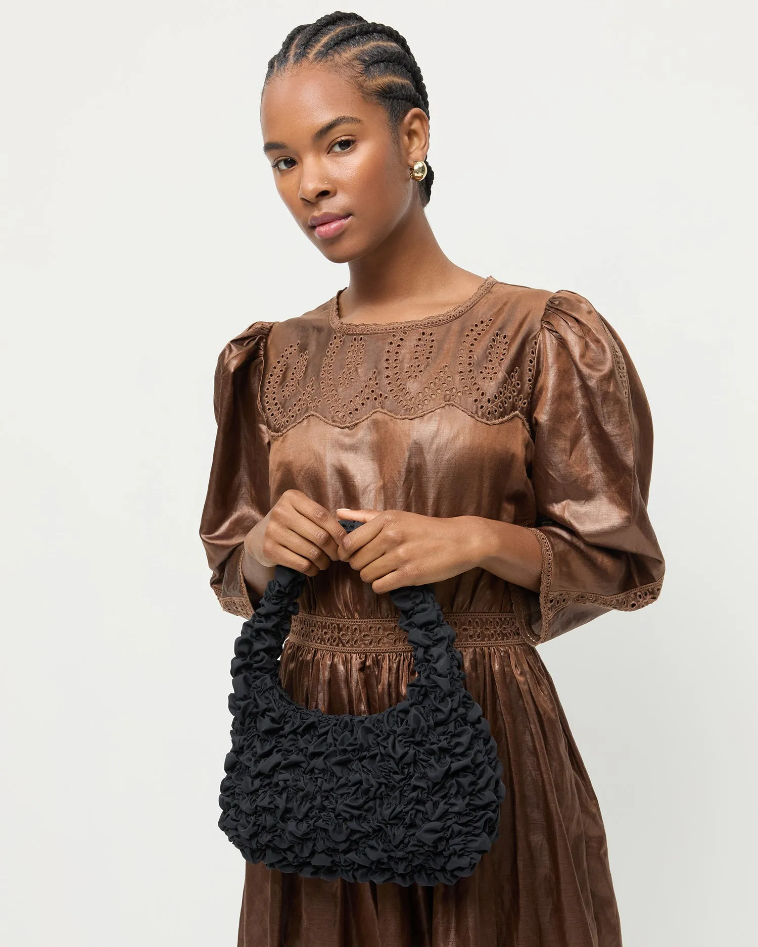 Syd Black Mini Hobo Bag