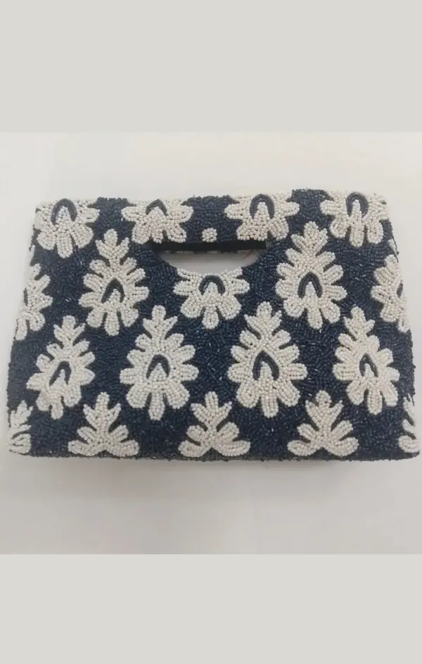Top Handle Beaded Bag