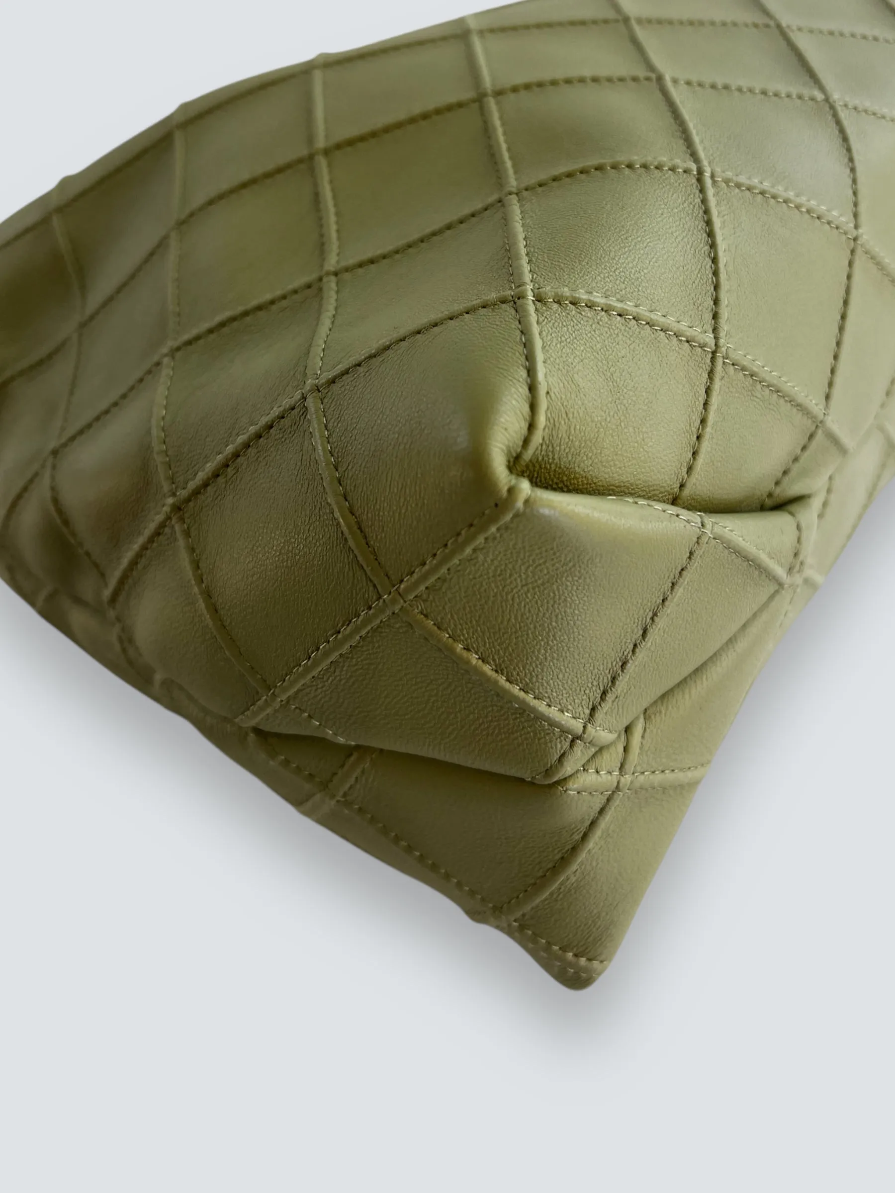 Tory Burch Mint Green Fleming Drawstring Hobo Bag