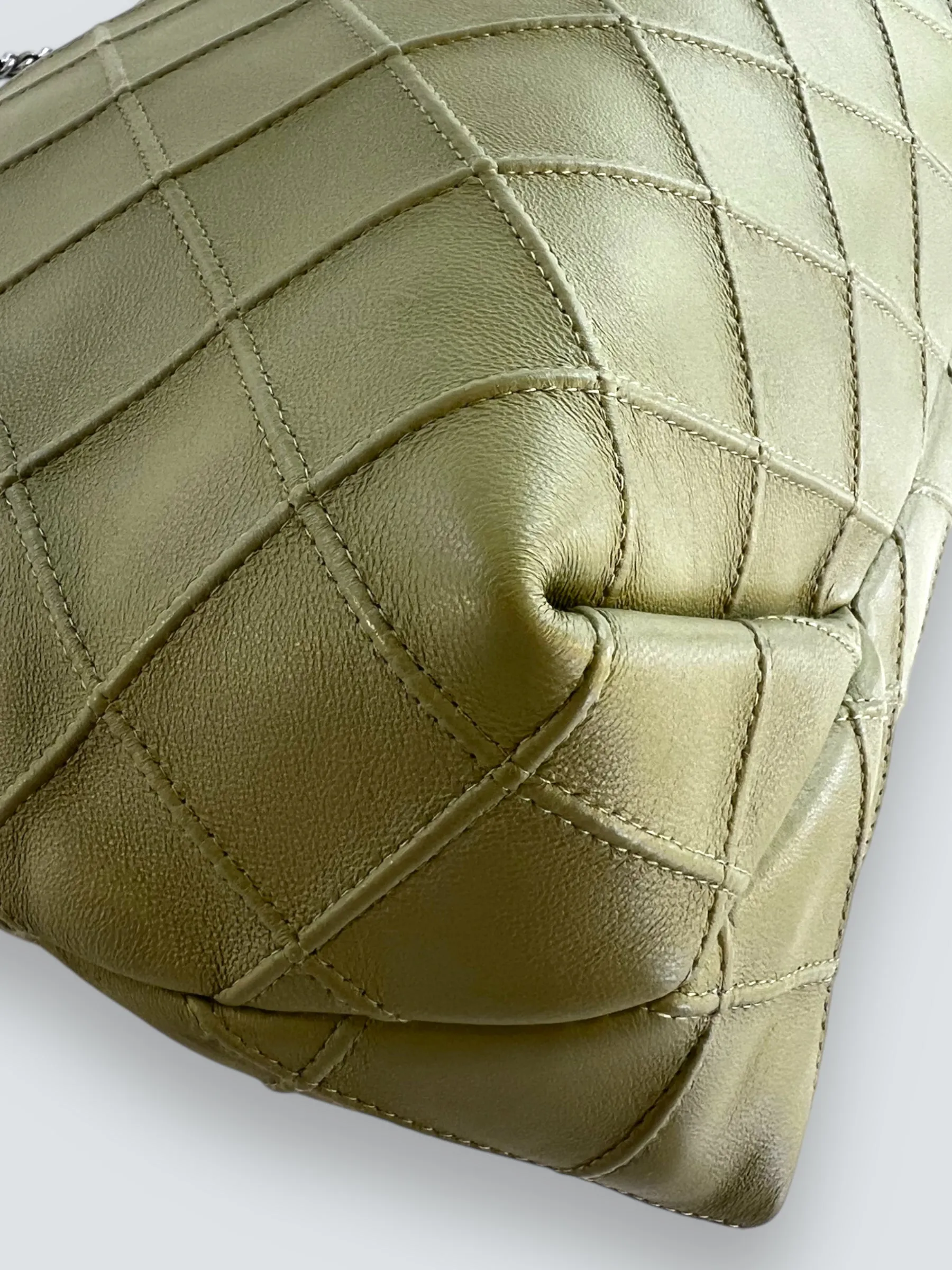Tory Burch Mint Green Fleming Drawstring Hobo Bag