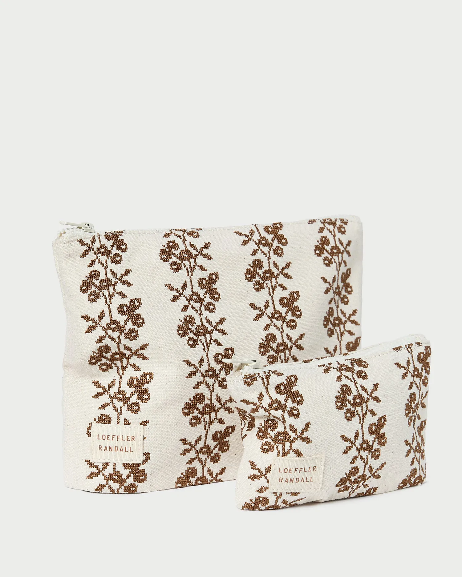 Tracy Cream Floral Pouch Set