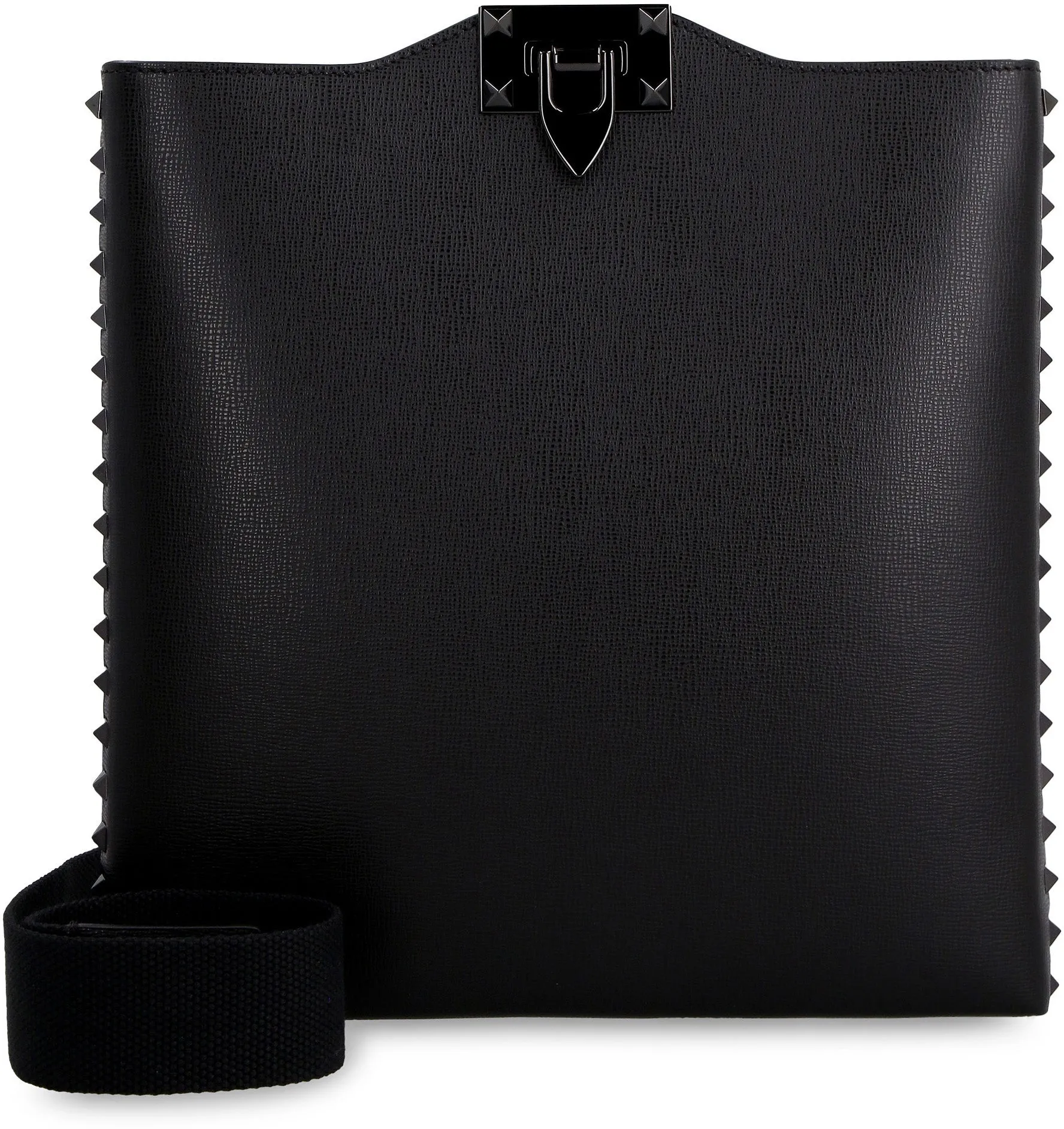 Valentino Garavani Rockstud Logo Embossed Crossbody Bag