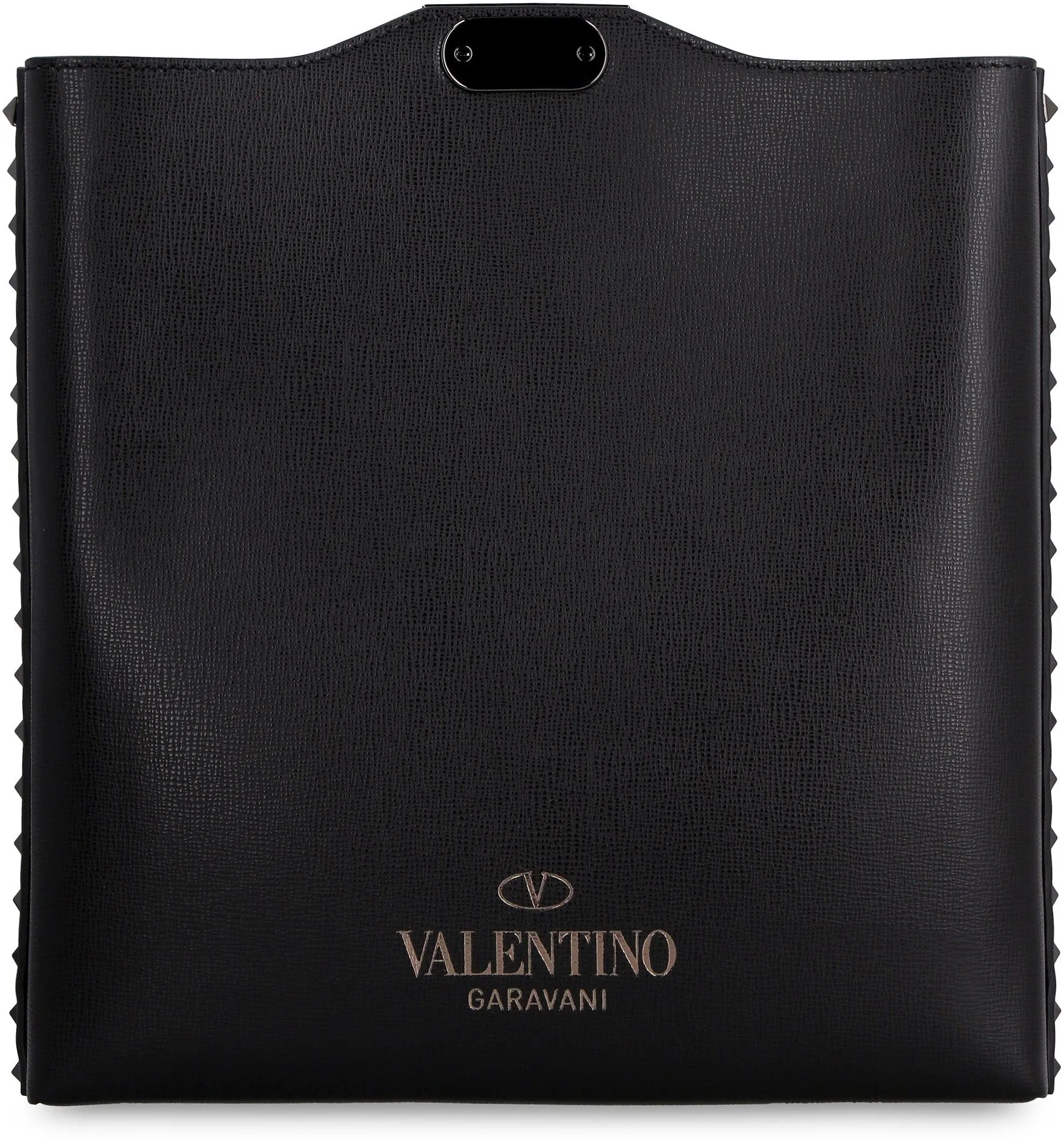 Valentino Garavani Rockstud Logo Embossed Crossbody Bag