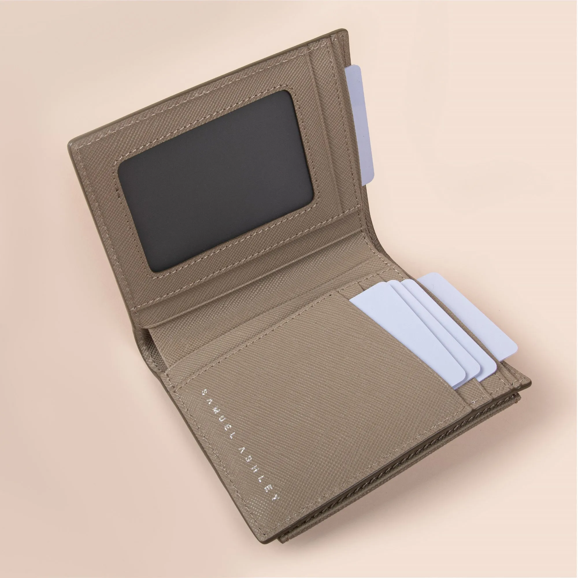 Warren Vertical Leather Wallet w/ Detachable Card Holder (RFID)