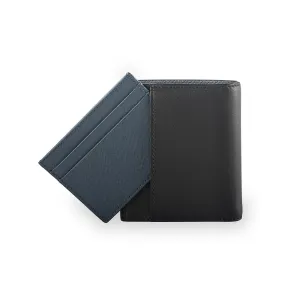 Warren Vertical Leather Wallet w/ Detachable Card Holder (RFID)