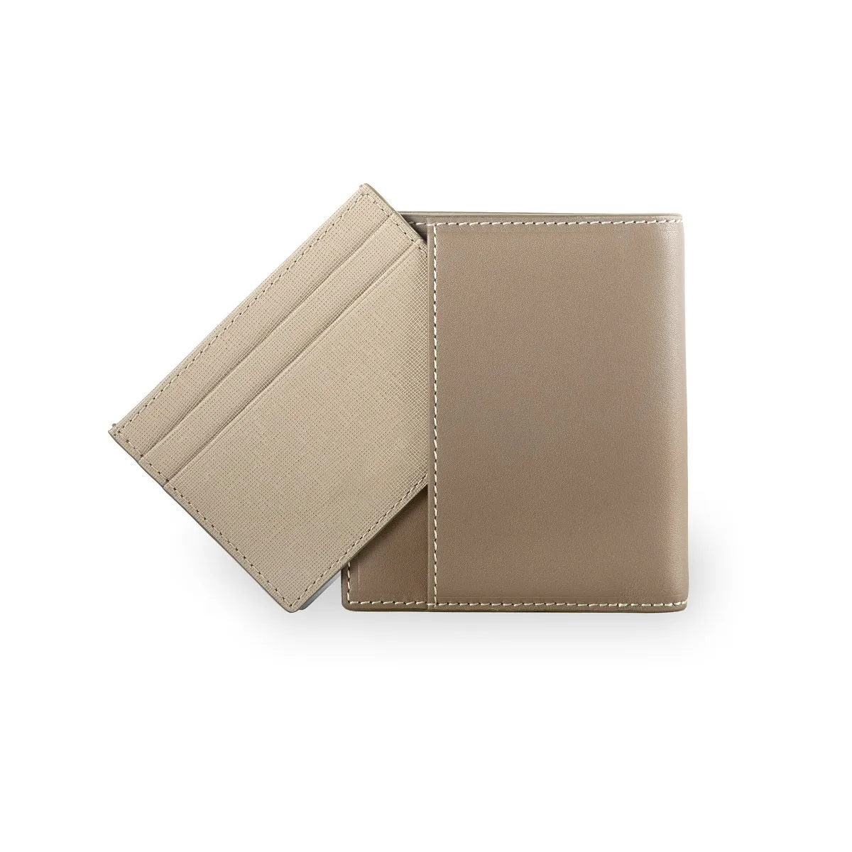 Warren Vertical Leather Wallet w/ Detachable Card Holder (RFID)
