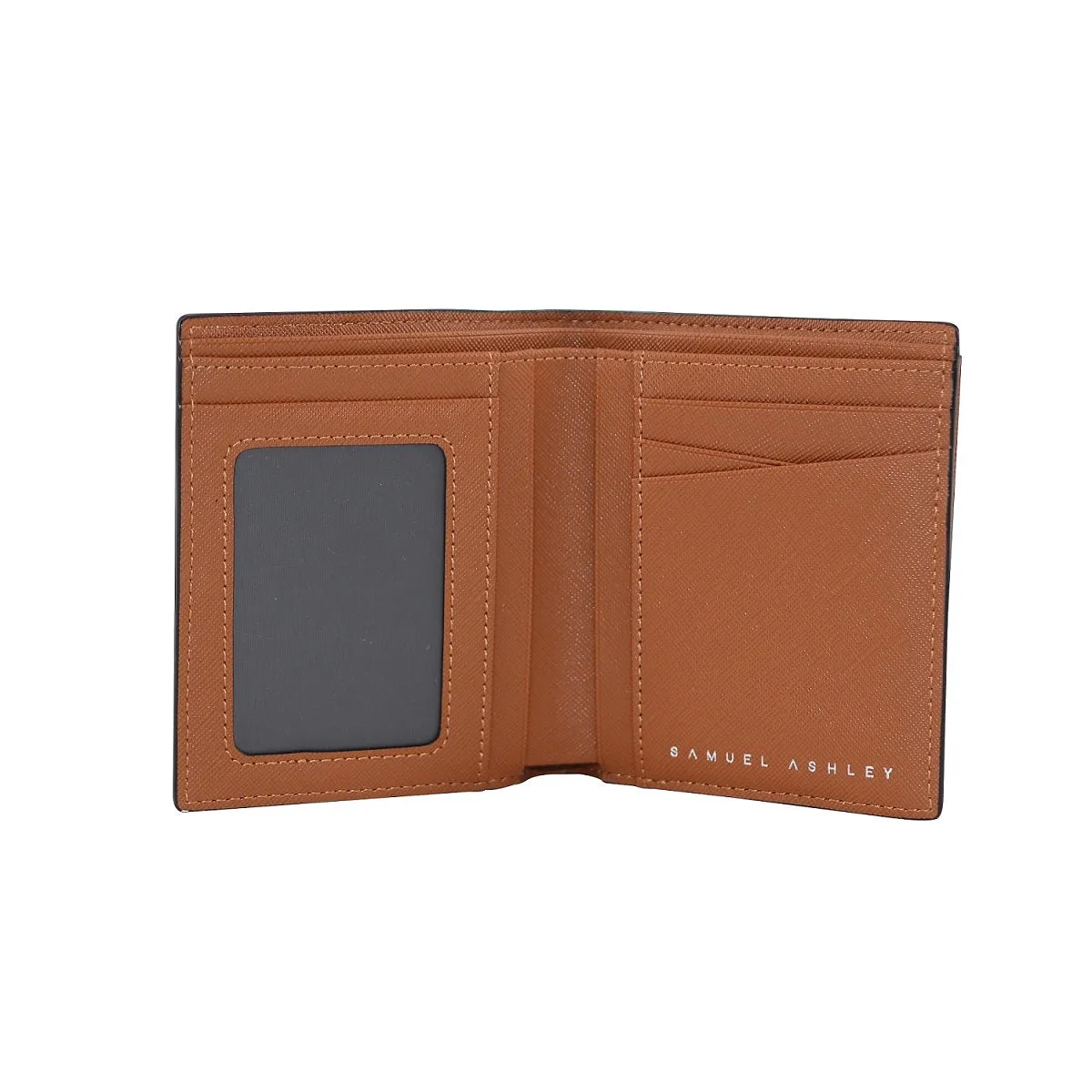 Warren Vertical Leather Wallet w/ Detachable Card Holder (RFID)