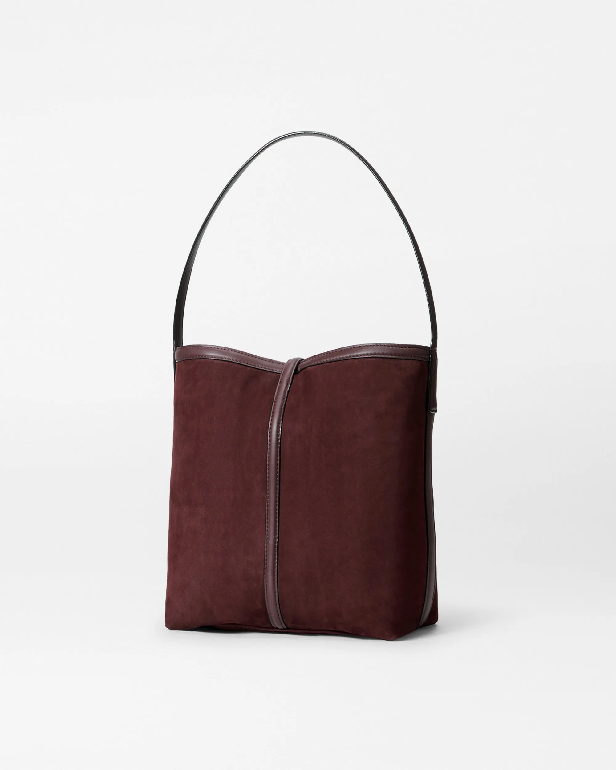 Wine Nubuck Small Astor Hobo