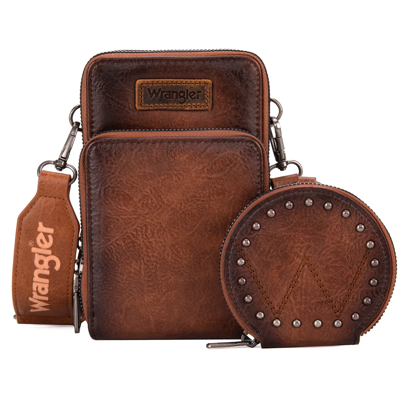 Women's Wrangler Crossbody Cell Phone Purse with Coin Pouch #WG117-207