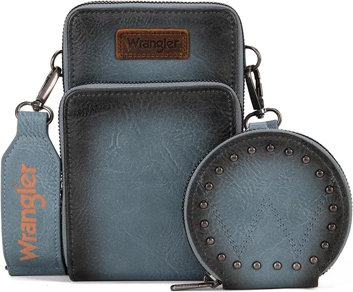 Women's Wrangler Crossbody Cell Phone Purse with Coin Pouch #WG117-207
