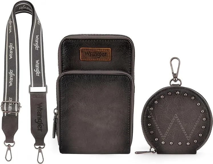 Women's Wrangler Crossbody Cell Phone Purse with Coin Pouch #WG117-207