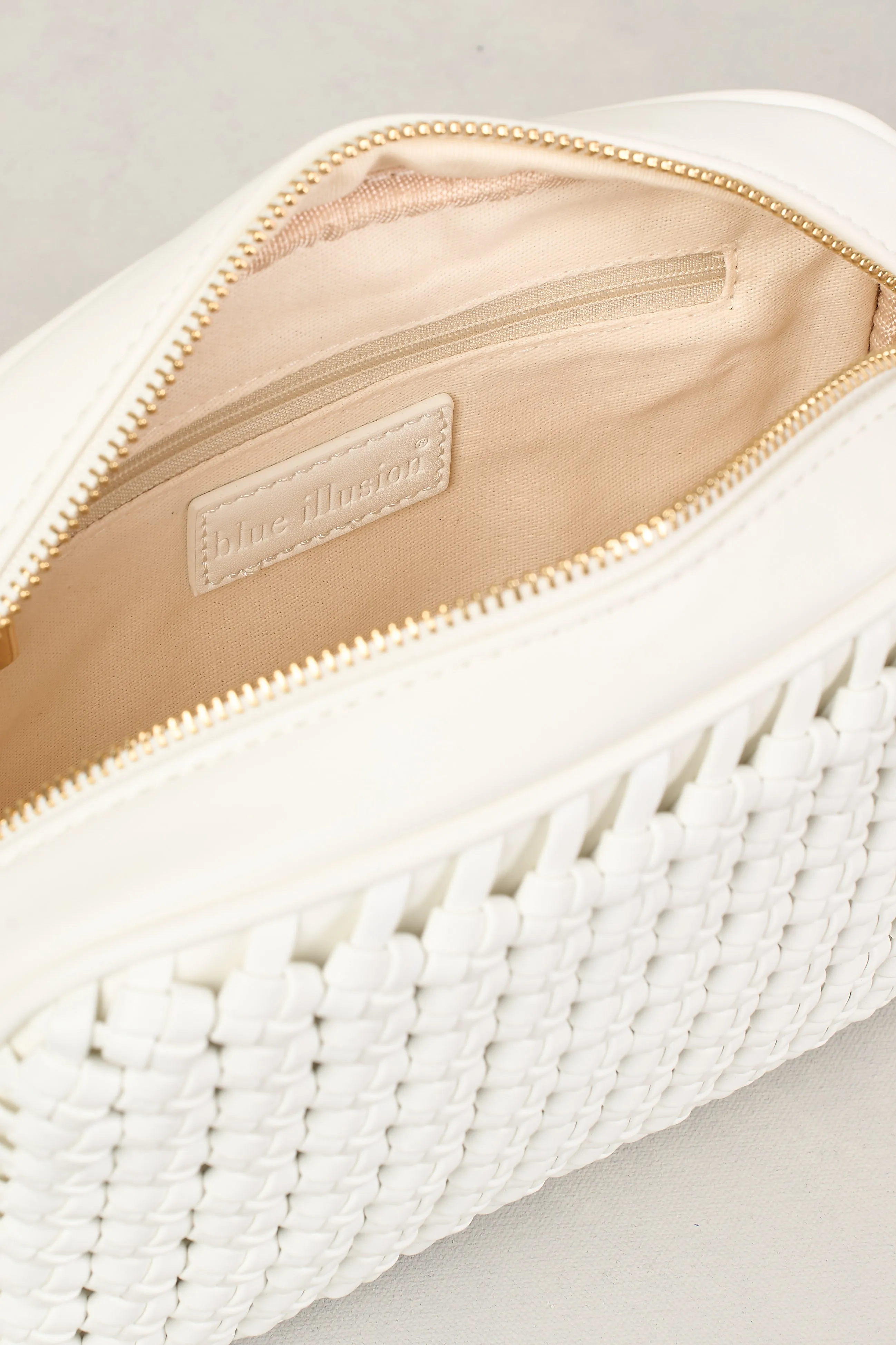 Woven Camera Bag - White