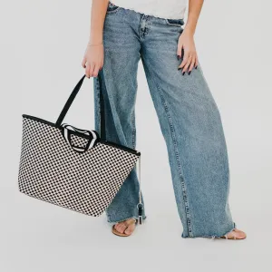Woven Tiffany Organized Tote Bag