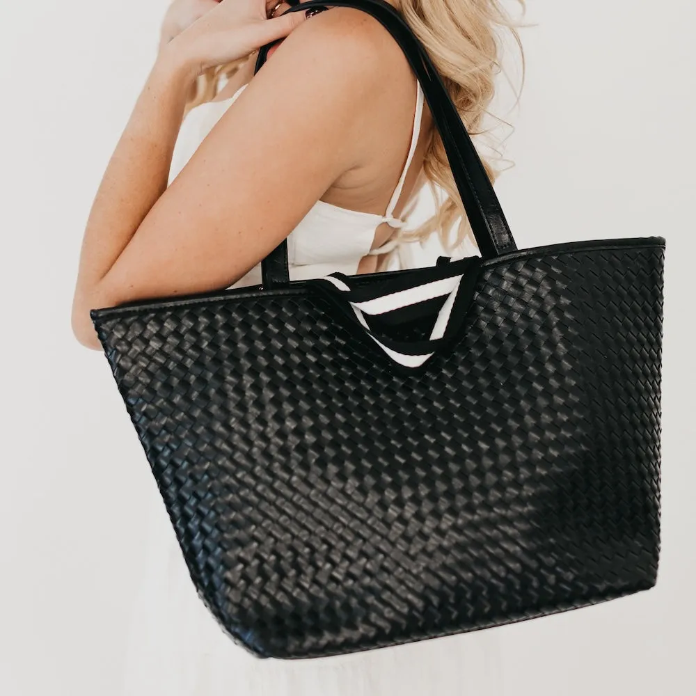 Woven Tiffany Organized Tote Bag