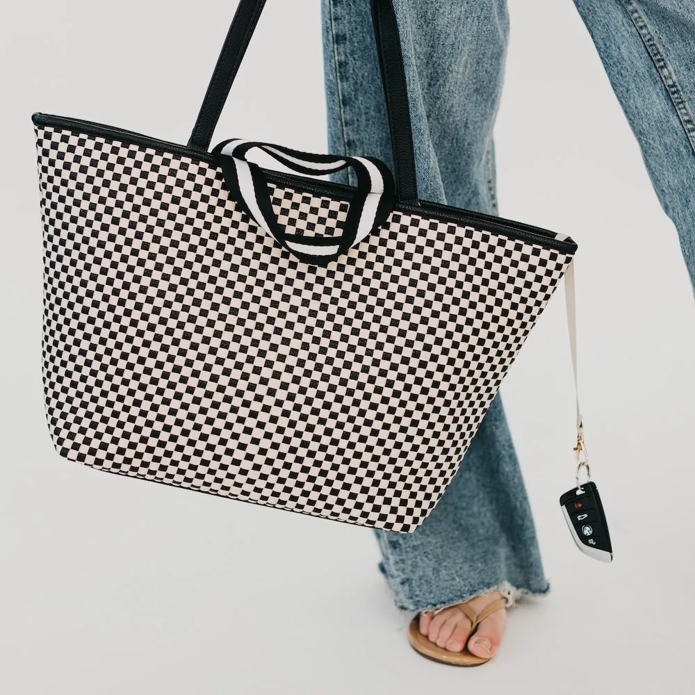 Woven Tiffany Organized Tote Bag