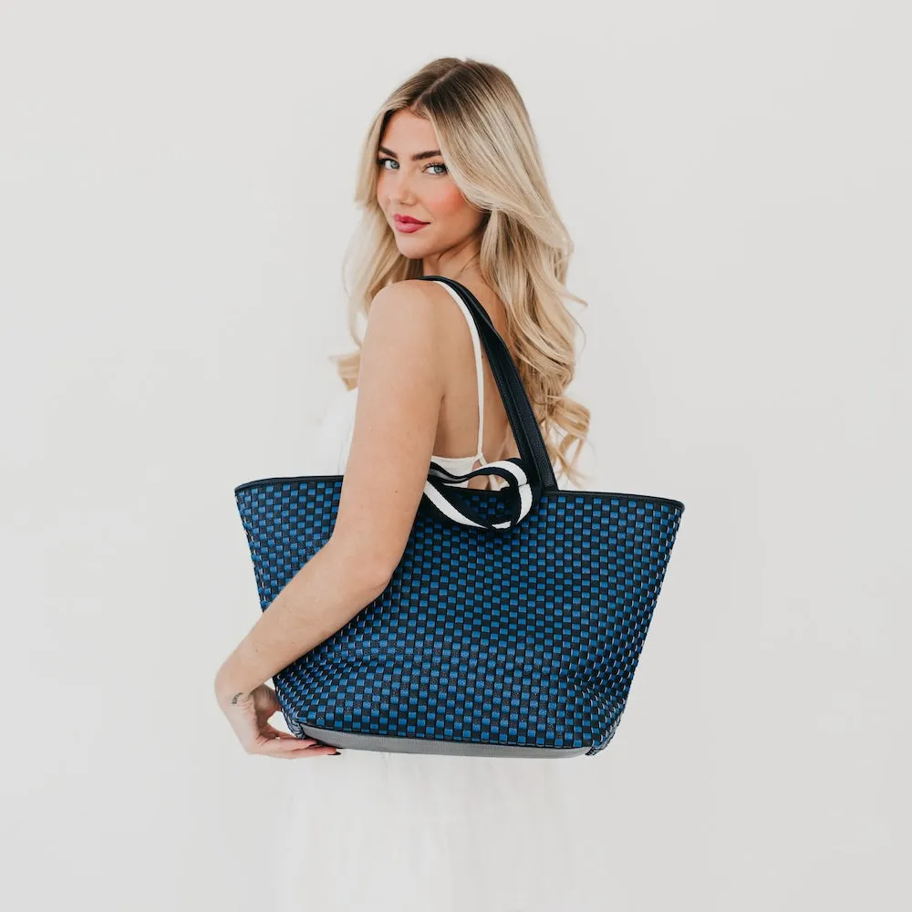 Woven Tiffany Organized Tote Bag